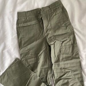 Ambiance Olive Utility Cargo Pants